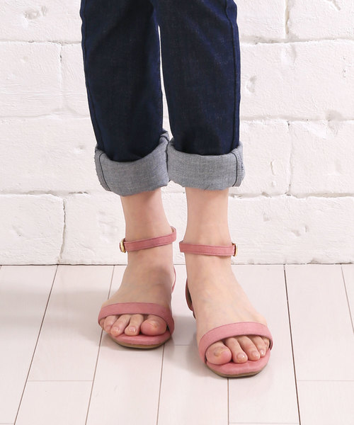 VIVIAN（ヴィヴィアン）の「スクエアトゥネックベルトフラットサンダル（サンダル・レディース・ライトパープル/ピンク系その他3/スモークグレー/D/E/シルバー×スモーキークォーツ/ブラック系その他2/ブラック系その他3/ブルー系その他3/ペールイエロー・LL/S/M/L/SS/XL）」の8枚目の写真