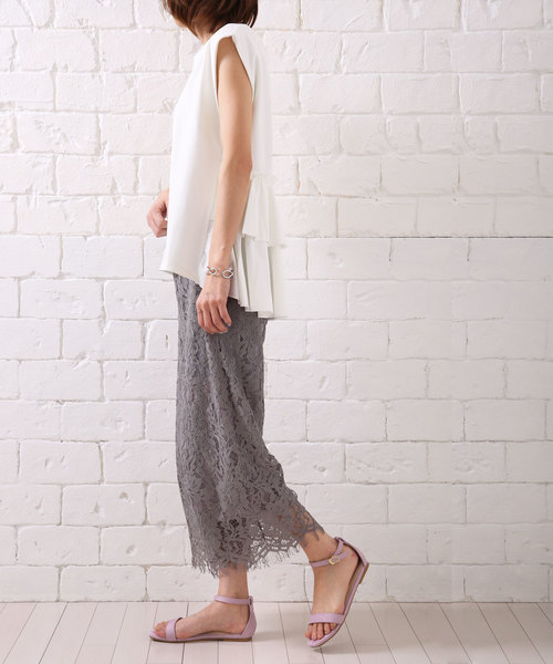 VIVIAN（ヴィヴィアン）の「スクエアトゥネックベルトフラットサンダル（サンダル・レディース・ライトパープル/ピンク系その他3/スモークグレー/D/E/シルバー×スモーキークォーツ/ブラック系その他2/ブラック系その他3/ブルー系その他3/ペールイエロー・LL/S/M/L/SS/XL）」の16枚目の写真