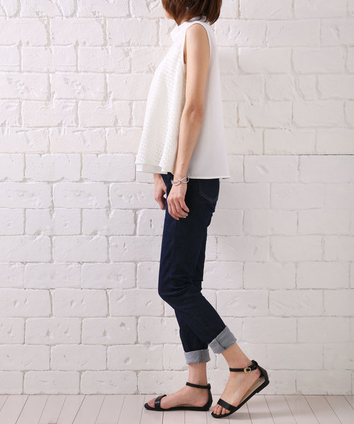 VIVIAN（ヴィヴィアン）の「スクエアトゥネックベルトフラットサンダル（サンダル・レディース・ライトパープル/ピンク系その他3/スモークグレー/D/E/シルバー×スモーキークォーツ/ブラック系その他2/ブラック系その他3/ブルー系その他3/ペールイエロー・LL/S/M/L/SS/XL）」の12枚目の写真