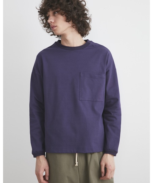 Traditional Weatherwear（トラディショナルウェザーウェア）の「【MEN'S】BIG FRONT POCKT LONG SLEEVE（Tシャツ/カットソー・メンズ・ホワイト/グリーン/グレー系その他/ブルー系その他/オレンジ系その他/ブルーグレー・L/M/S）」の5枚目の写真