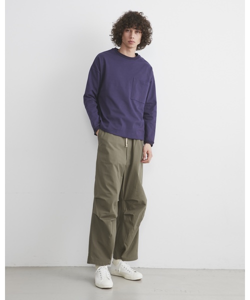 Traditional Weatherwear（トラディショナルウェザーウェア）の「【MEN'S】BIG FRONT POCKT LONG SLEEVE（Tシャツ/カットソー・メンズ・ホワイト/グリーン/グレー系その他/ブルー系その他/オレンジ系その他/ブルーグレー・L/M/S）」の7枚目の写真