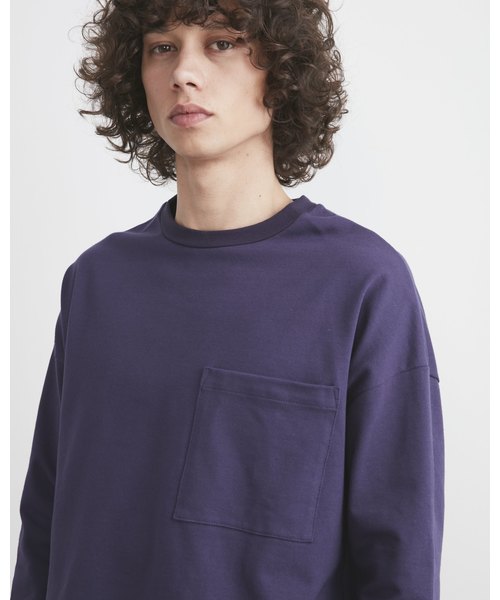 Traditional Weatherwear（トラディショナルウェザーウェア）の「【MEN'S】BIG FRONT POCKT LONG SLEEVE（Tシャツ/カットソー・メンズ・ホワイト/グリーン/グレー系その他/ブルー系その他/オレンジ系その他/ブルーグレー・L/M/S）」の10枚目の写真