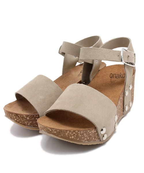 ROSE BUD（ローズバッド）の「(ONAKO)ILENIA 207/CROSTA A/STRAP WEDGE SANDAL（サンダル・レディース・ブラック/ベージュ/グリーン・35/36/38/39/37）」の3枚目の写真
