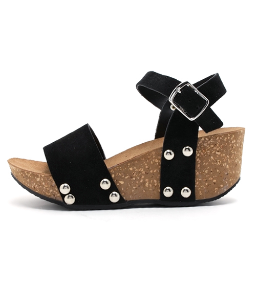 ROSE BUD（ローズバッド）の「(ONAKO)ILENIA 207/CROSTA A/STRAP WEDGE SANDAL（サンダル・レディース・ブラック/ベージュ/グリーン・35/36/38/39/37）」の4枚目の写真