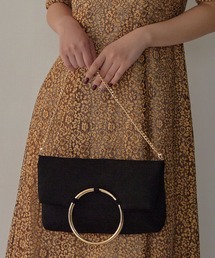 Dorry Doll | ソフトスウェード風サークルリング使いクラッチバッグ(クラッチバッグ)