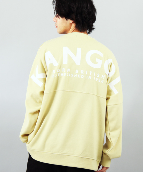 KANGOL(カンゴール)の「【別注】KANGOL×8(eight) コラボロゴビッグトレーナー(スウェット・メンズ・ブラック/ネイビー/グレー/オフホワイト/オリーブ/サンドベージュ/マスタード/スモークピンク/サックスブルー/キャメル・MEDIUM/LARGE)」の8枚目の写真