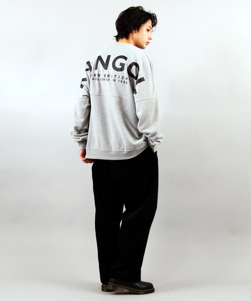 KANGOL(カンゴール)の「【別注】KANGOL×8(eight) コラボロゴビッグトレーナー(スウェット・メンズ・ブラック/ネイビー/グレー/オフホワイト/オリーブ/サンドベージュ/マスタード/スモークピンク/サックスブルー/キャメル・MEDIUM/LARGE)」の16枚目の写真