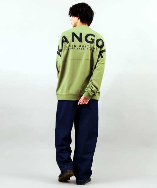 KANGOL(カンゴール)の「【別注】KANGOL×8(eight) コラボロゴビッグトレーナー(スウェット・メンズ・ブラック/ネイビー/グレー/オフホワイト/オリーブ/サンドベージュ/マスタード/スモークピンク/サックスブルー/キャメル・MEDIUM/LARGE)」の20枚目の写真