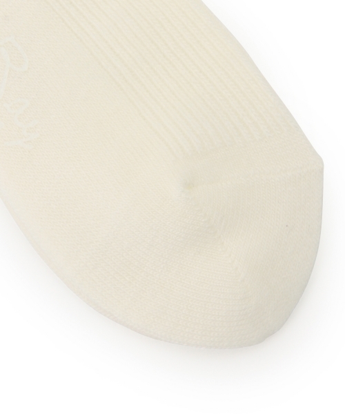 Ray BEAMS（レイビームス）の「Ray BEAMS / 毛混ラインソックス（ソックス/靴下・レディース・オフホワイト/グレー/ネイビー・ONE SIZE）」の18枚目の写真