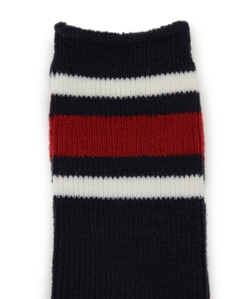 Ray BEAMS（レイビームス）の「Ray BEAMS / 毛混ラインソックス（ソックス/靴下・レディース・オフホワイト/グレー/ネイビー・ONE SIZE）」の11枚目の写真