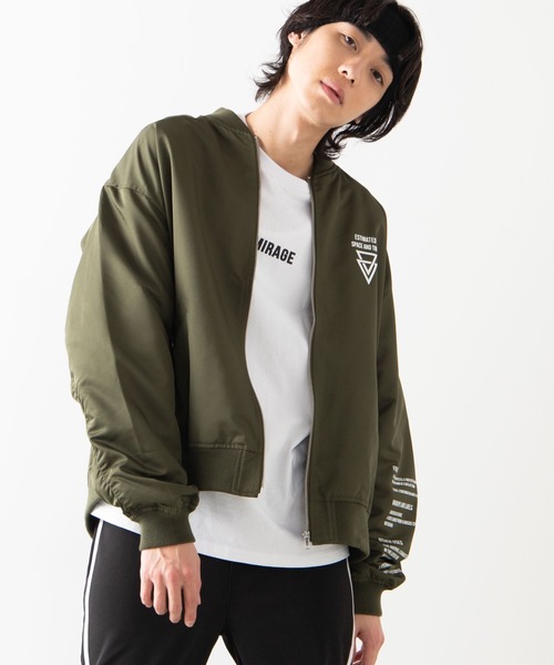WEGO(ウィゴー)の「WEGO/SpaceビッグシルエットMA-1(MA-1・メンズ・ブラック/カーキ・MEDIUM/LARGE)」の1枚目の写真