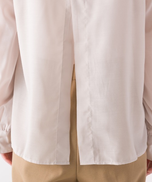 OMNES Supremo（オムネス　スプレモ）の「ニュアンスカラーシアー 後ろデザインブラウス（シャツ/ブラウス・レディース・アイボリー/ラベンダー・FREE）」の4枚目の写真