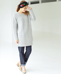 Another Edition | 3ゲージケーブルチュニック/AE 3G CABLE TUNIC(ニット/セーター)
