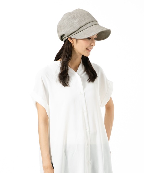 QUEENHEAD（クイーンヘッド）の「フルーフキャスケット（キャスケット・レディース・ブラック/ベージュ/ブラウン/カーキ・X-LARGE/FREE）」の7枚目の写真