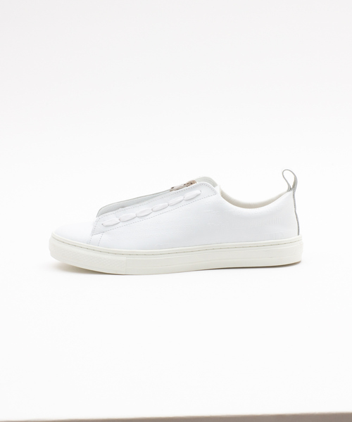 5351 POUR LES HOMMES(ゴーサンゴーイチプールオム)の「【5351×buddy別注】ワードレザースニーカー(スニーカー・メンズ・ホワイト/ブラック・40/42/44/46)」の7枚目の写真