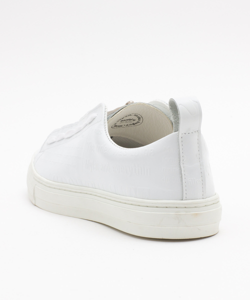 5351 POUR LES HOMMES(ゴーサンゴーイチプールオム)の「【5351×buddy別注】ワードレザースニーカー(スニーカー・メンズ・ホワイト/ブラック・40/42/44/46)」の10枚目の写真