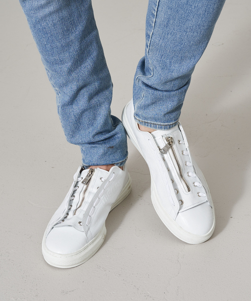 5351 POUR LES HOMMES(ゴーサンゴーイチプールオム)の「【5351×buddy別注】ワードレザースニーカー(スニーカー・メンズ・ホワイト/ブラック・40/42/44/46)」の12枚目の写真