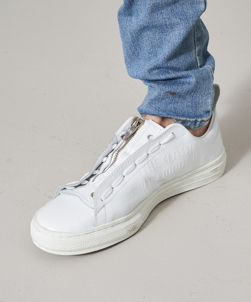 5351 POUR LES HOMMES(ゴーサンゴーイチプールオム)の「【5351×buddy別注】ワードレザースニーカー(スニーカー・メンズ・ホワイト/ブラック・40/42/44/46)」の15枚目の写真