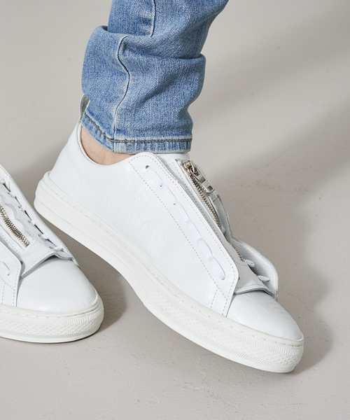 5351 POUR LES HOMMES(ゴーサンゴーイチプールオム)の「【5351×buddy別注】ワードレザースニーカー(スニーカー・メンズ・ホワイト/ブラック・40/42/44/46)」の16枚目の写真