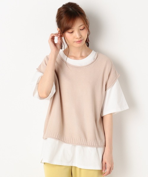 archives(アルシーヴ)の「バックレースアップベストSET(Tシャツ/カットソー・レディース・モカ/アイボリー/カーキ・MEDIUM)」の20枚目の写真