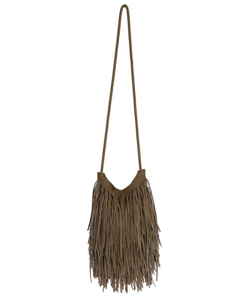 Ungrid(アングリッド)の「フリンジショルダーBAG(ショルダーバッグ・レディース・ブラウン/アイボリー・FREE)」の4枚目の写真