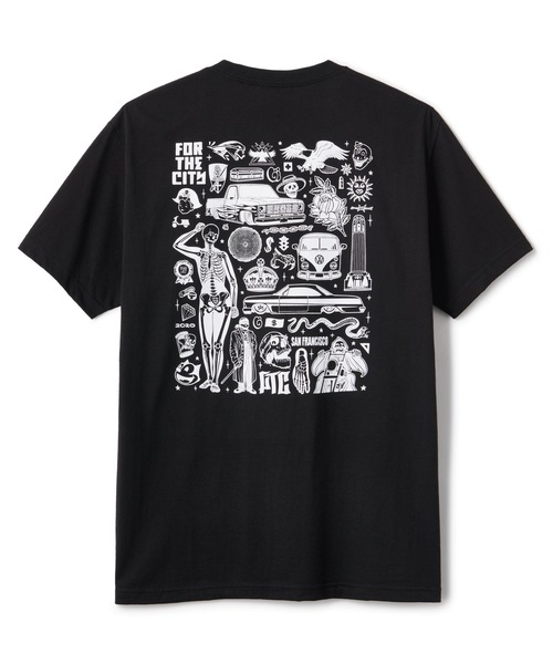 FTC（エフティーシー）の「MIKE GIANT Artwork by Mike Giant（Tシャツ/カットソー・メンズ・ホワイト/ヘザーグレー/ブラック・MEDIUM/LARGE/X-LARGE/SMALL）」の5枚目の写真