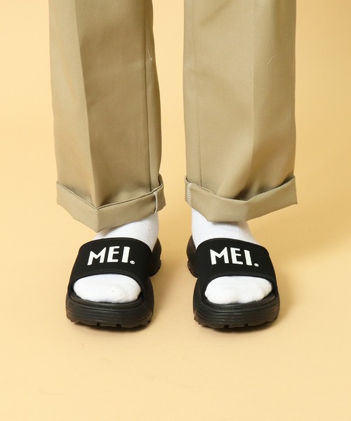 MEI(メイ)の「∴【 MEI / メイ 】 FLAT SANDAL フラットサンダル メンズ(サンダル・メンズ・ブラック/ベージュ・SMALL/MEDIUM/LARGE)」の1枚目の写真