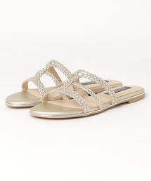 NUOVO ヌオーヴォ BRAID FLAT MULE ブレイド フラット ミュール NE50062 CHAMPAGNE