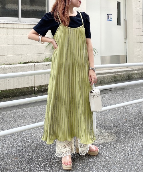 archives(アルシーヴ)の「プリーツキャミワンピース(ワンピース・レディース・ピンク/グレー/グリーン・MEDIUM)」の22枚目の写真