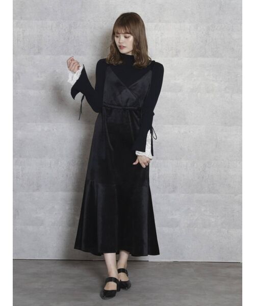 dazzlin（ダズリン）の「裾フレアキャミワンピース（ワンピース・レディース・グレー/ブラック/ピンク・FREE）」の19枚目の写真