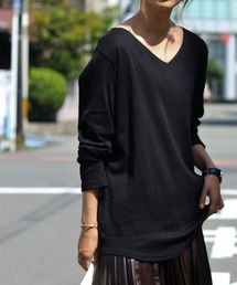 フライスVネックロンT