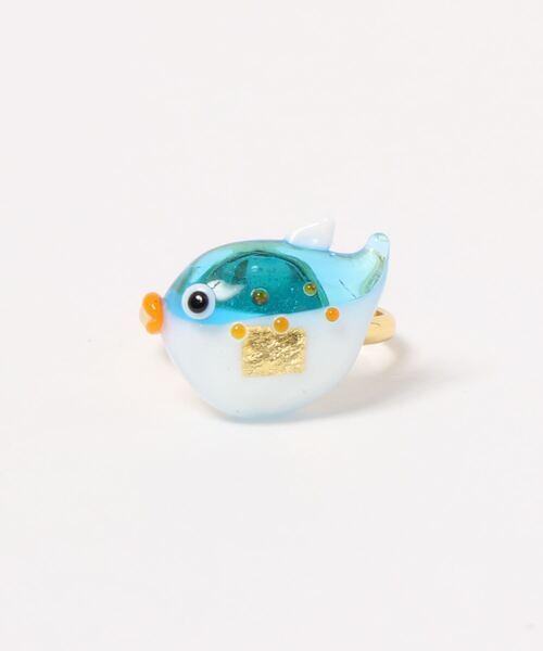 カヤ(カヤ)の「【カヤ】ガラス守りリング(リング・レディース・その他6/その他7/その他8/その他9/その他10/その他1/その他2/その他3/その他4/その他5・FREE)」の1枚目の写真