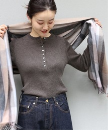 IENA（イエナ）の「デザインリブ フリルスリーブプルオーバー