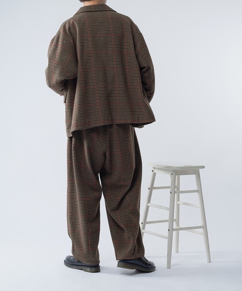 kutir(クティール)の「ウールライクバルーンタックパンツ セットアップ(その他パンツ・メンズ・ブラック/ダークブラウン/ベージュ/グリーン・SMALL/MEDIUM/LARGE)」の8枚目の写真