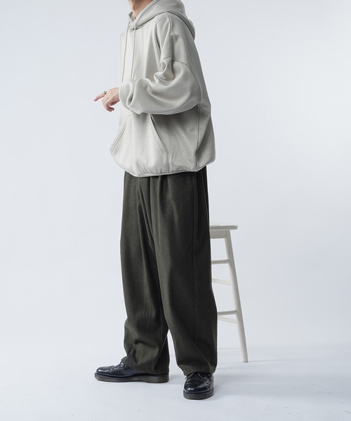 kutir(クティール)の「ウールライクバルーンタックパンツ セットアップ(その他パンツ・メンズ・ブラック/ダークブラウン/ベージュ/グリーン・SMALL/MEDIUM/LARGE)」の11枚目の写真