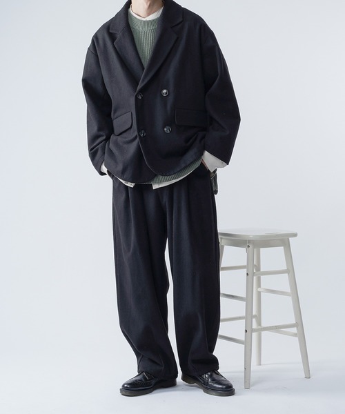 kutir(クティール)の「ウールライクバルーンタックパンツ セットアップ(その他パンツ・メンズ・ブラック/ダークブラウン/ベージュ/グリーン・SMALL/MEDIUM/LARGE)」の20枚目の写真