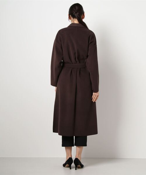 Marient(マリエント)の「メルトンチェスターコート/ガウンコート(チェスターコート・レディース・ピンクベージュ/ブラウン/ブラック・FREE)」の4枚目の写真