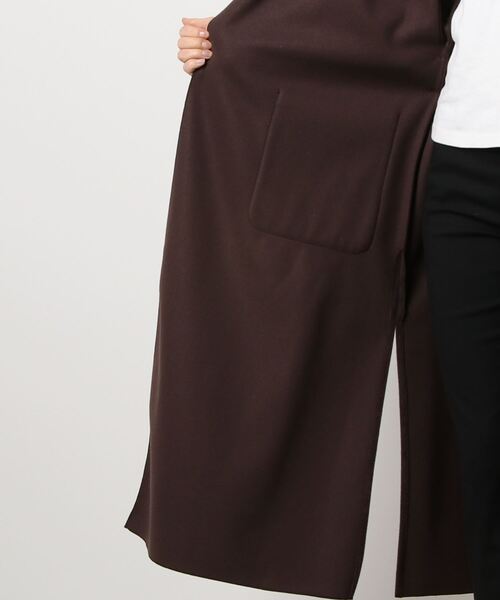 Marient(マリエント)の「メルトンチェスターコート/ガウンコート(チェスターコート・レディース・ピンクベージュ/ブラウン/ブラック・FREE)」の6枚目の写真