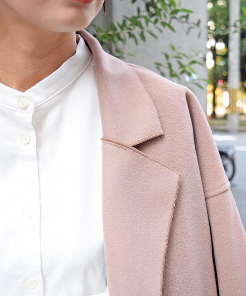 Marient(マリエント)の「メルトンチェスターコート/ガウンコート(チェスターコート・レディース・ピンクベージュ/ブラウン/ブラック・FREE)」の19枚目の写真