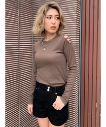 EGOIST | クロス肩開きTOP(Tシャツ/カットソー)