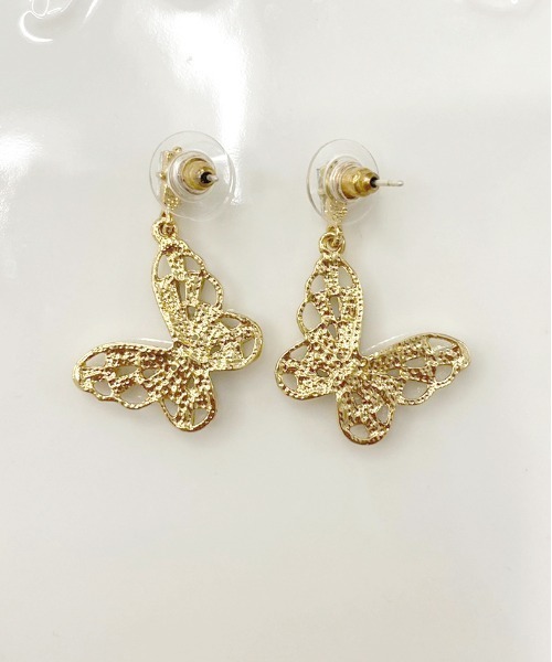 apres jour（アプレジュール）の「【apres jour×ARIAZ】アソート蝶々ピアス（ピアス（両耳用）・レディース・ゴールド/ナチュラル/アイボリー・FREE）」の10枚目の写真