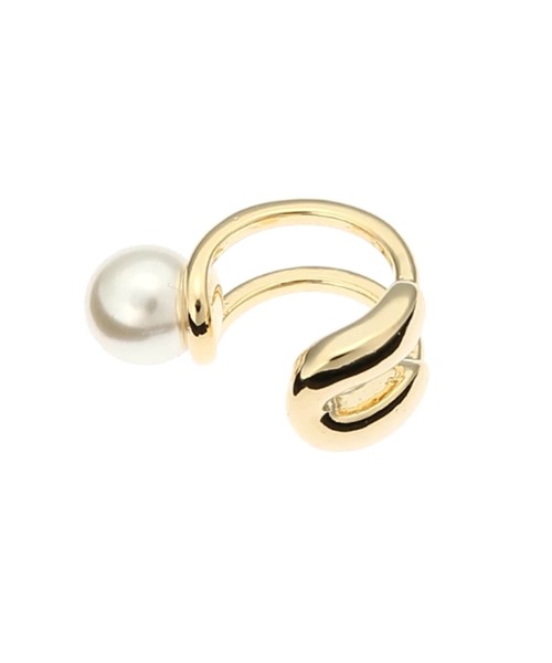 DURAS（デュラス）の「パール付イヤーカフ（ピアス（両耳用）・レディース・シルバー/ゴールド・FREE）」の5枚目の写真