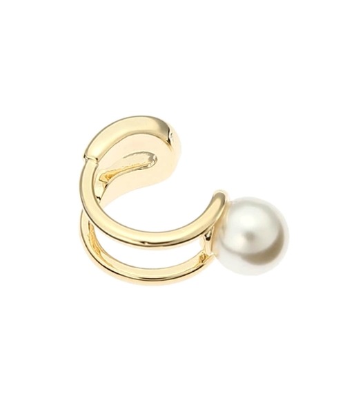 DURAS（デュラス）の「パール付イヤーカフ（ピアス（両耳用）・レディース・シルバー/ゴールド・FREE）」の6枚目の写真