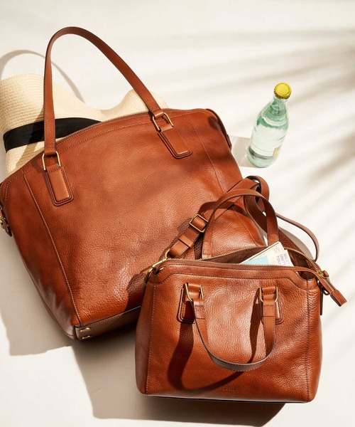 FOSSIL（フォッシル）の「JACQUELINE SATCHEL　ZB1501（ハンドバッグ・レディース・グレー系その他/ブラウン/ブラック・FREE）」の4枚目の写真