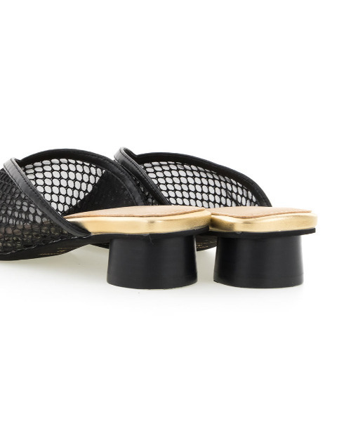 RANDA(ランダ)の「ソフト メッシュディティールVカットミュールパンプス(サンダル・レディース・ブラック/ベージュ・S/M/L/LL)」の8枚目の写真