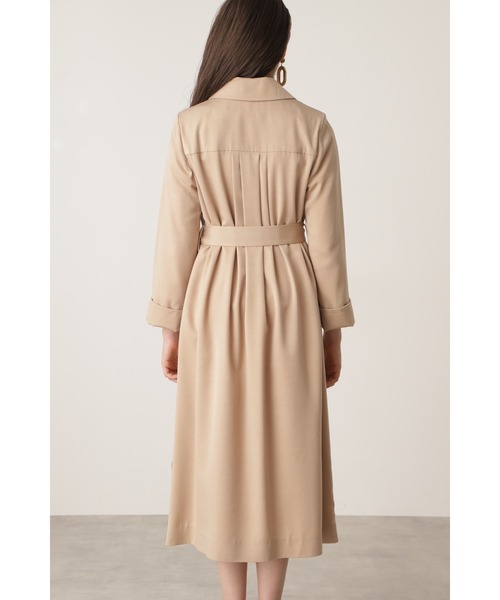 PINKY&DIANNE（ピンキーアンドダイアン）の「キュプラサテンカラーコート（その他アウター・レディース・ライトグリーン/ダークベージュ・38/36）」の15枚目の写真