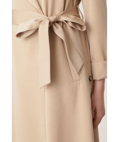 PINKY&DIANNE（ピンキーアンドダイアン）の「キュプラサテンカラーコート（その他アウター・レディース・ライトグリーン/ダークベージュ・38/36）」の9枚目の写真