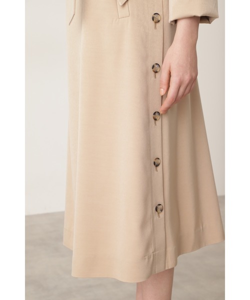 PINKY&DIANNE（ピンキーアンドダイアン）の「キュプラサテンカラーコート（その他アウター・レディース・ライトグリーン/ダークベージュ・38/36）」の18枚目の写真