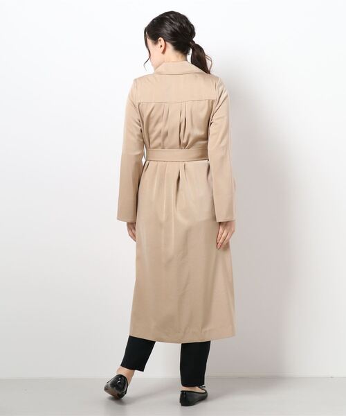 PINKY&DIANNE（ピンキーアンドダイアン）の「キュプラサテンカラーコート（その他アウター・レディース・ライトグリーン/ダークベージュ・38/36）」の14枚目の写真