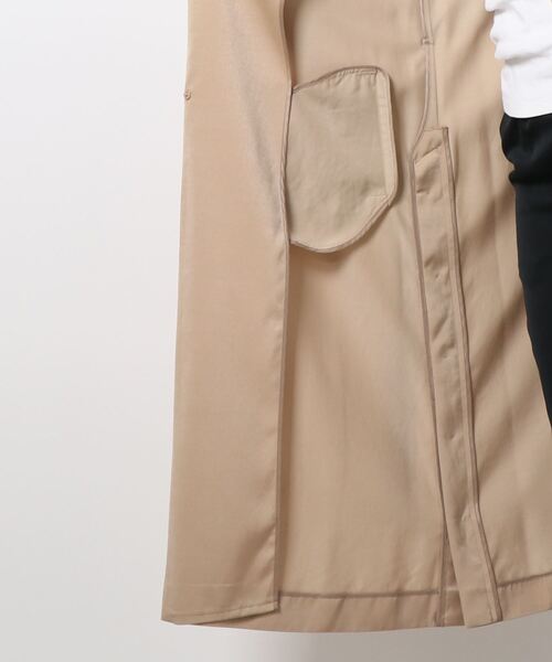 PINKY&DIANNE（ピンキーアンドダイアン）の「キュプラサテンカラーコート（その他アウター・レディース・ライトグリーン/ダークベージュ・38/36）」の11枚目の写真